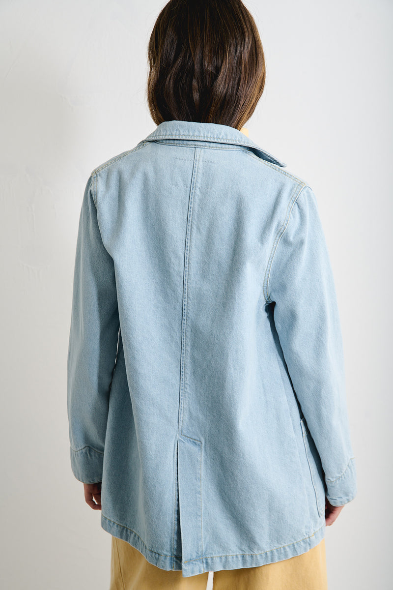 Joan Light Indigo - Chaqueta Relaxed Fit Denim