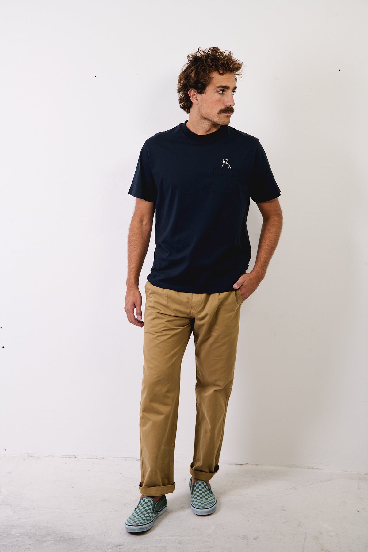 Clemen Caramel - Pantalón Chino Con Pinzas Straight Cut