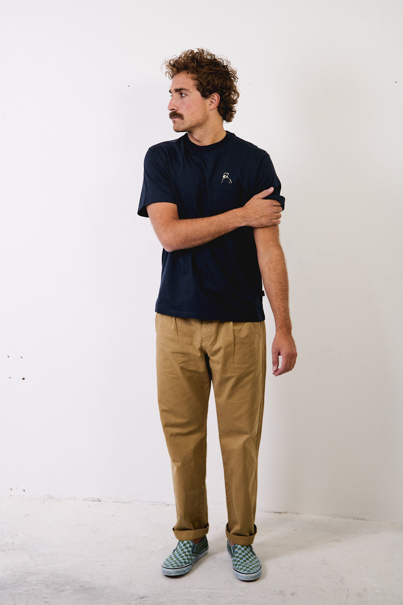 John Pocket Marine - Camiseta Manga Corta Regular Fit