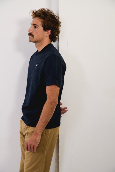 John Pocket Marine - Camiseta Manga Corta Regular Fit