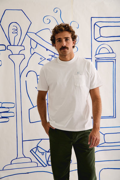 John Pocket White - Camiseta Manga Corta Regular Fit