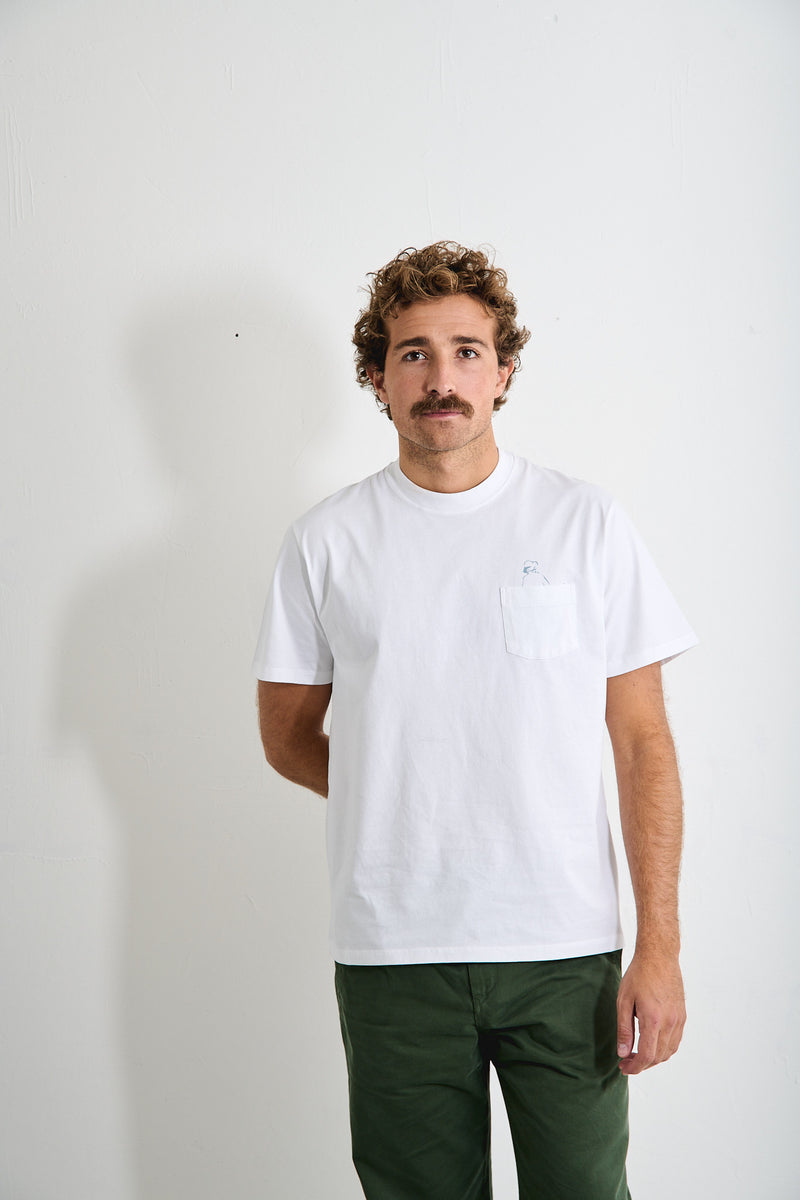John Pocket White - Camiseta Manga Corta Regular Fit