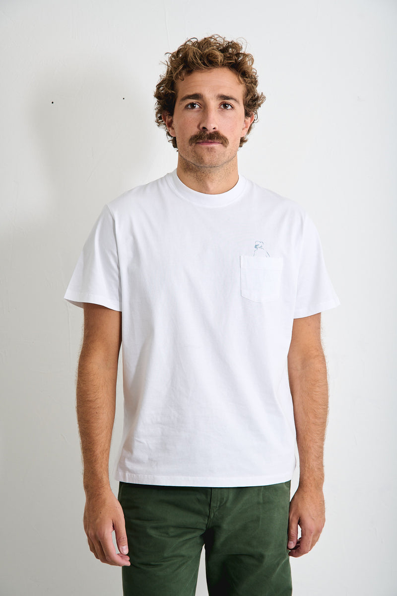 John Pocket White - Camiseta Manga Corta Regular Fit