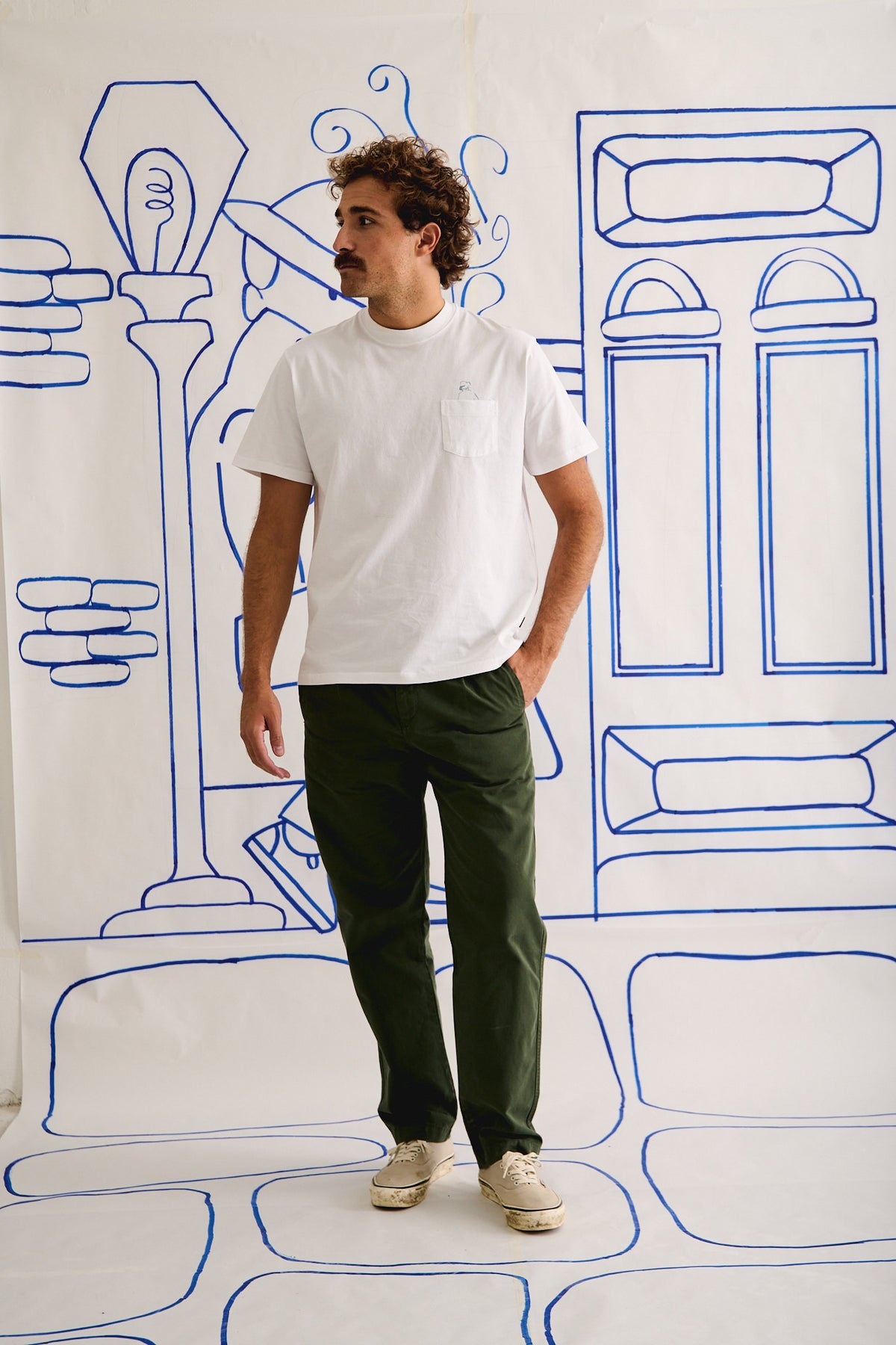 John Pocket White - Camiseta Manga Corta Regular Fit