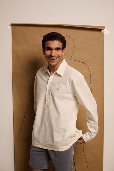 Johnson Factory White - Camisa Tipo Polera Regular Fit
