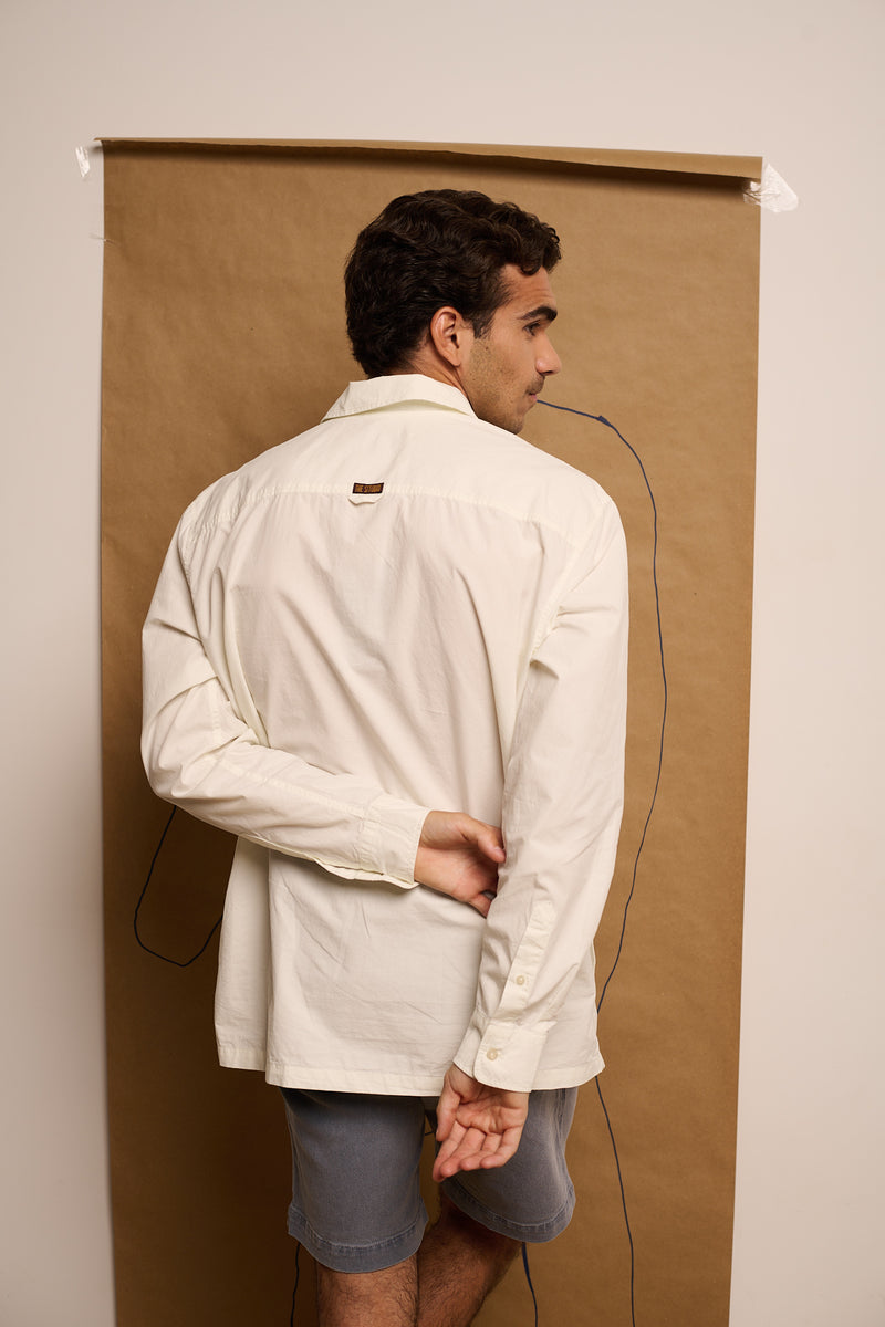 Johnson Factory White - Camisa Tipo Polera Regular Fit