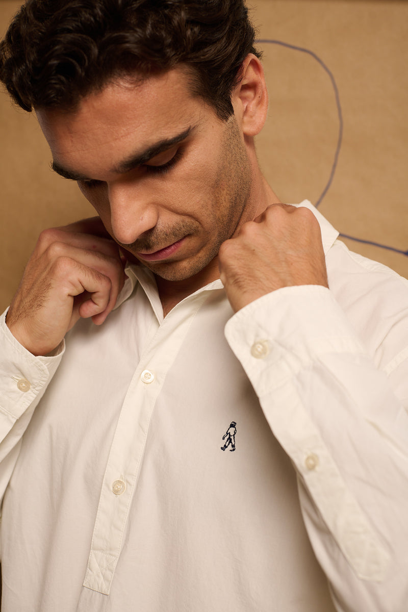 Johnson Factory White - Camisa Tipo Polera Regular Fit