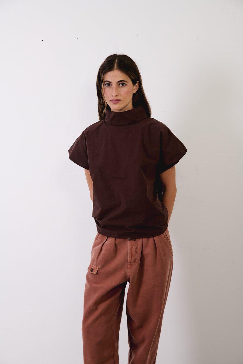 Lucy Cappuccino - Top Boxy Fit