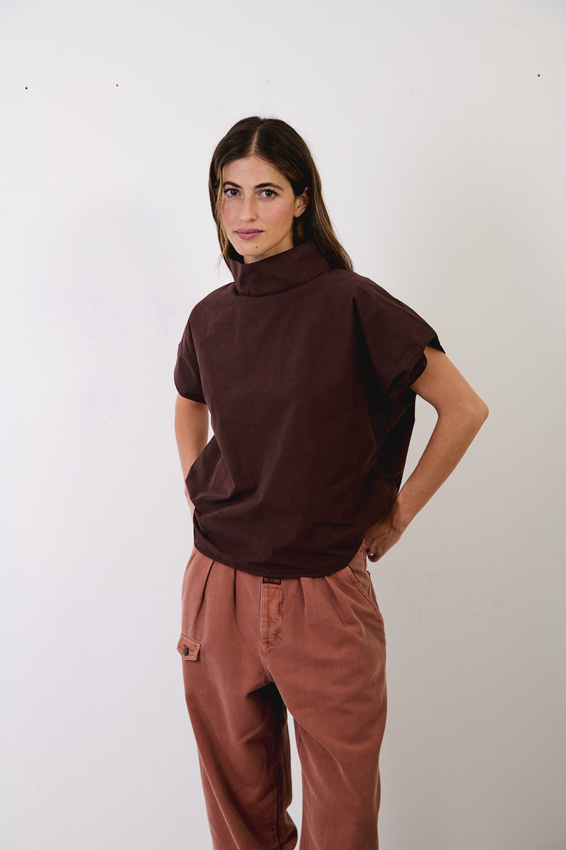 Lucy Cappuccino - Top Boxy Fit