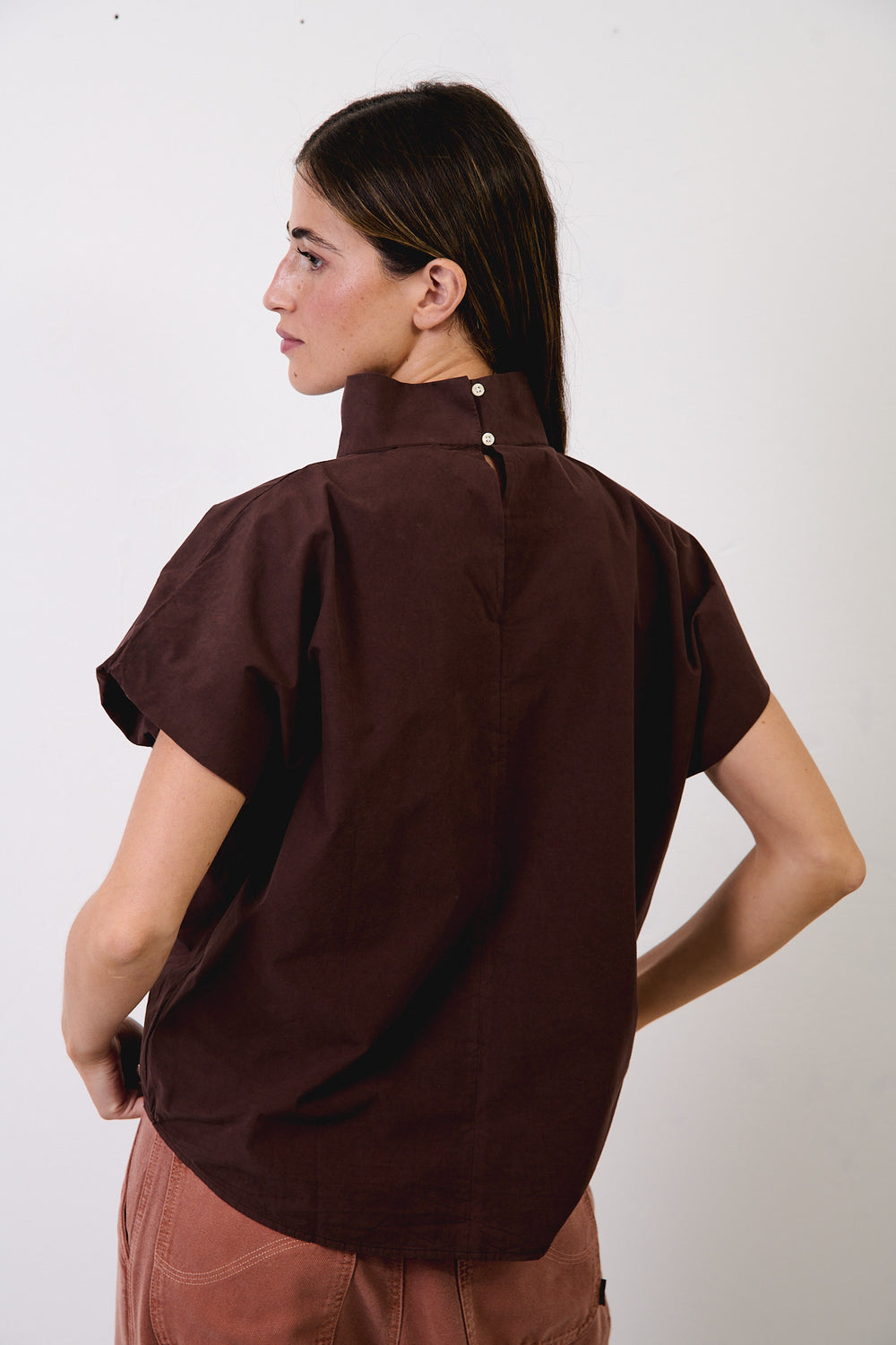 Lucy Cappuccino - Top Boxy Fit