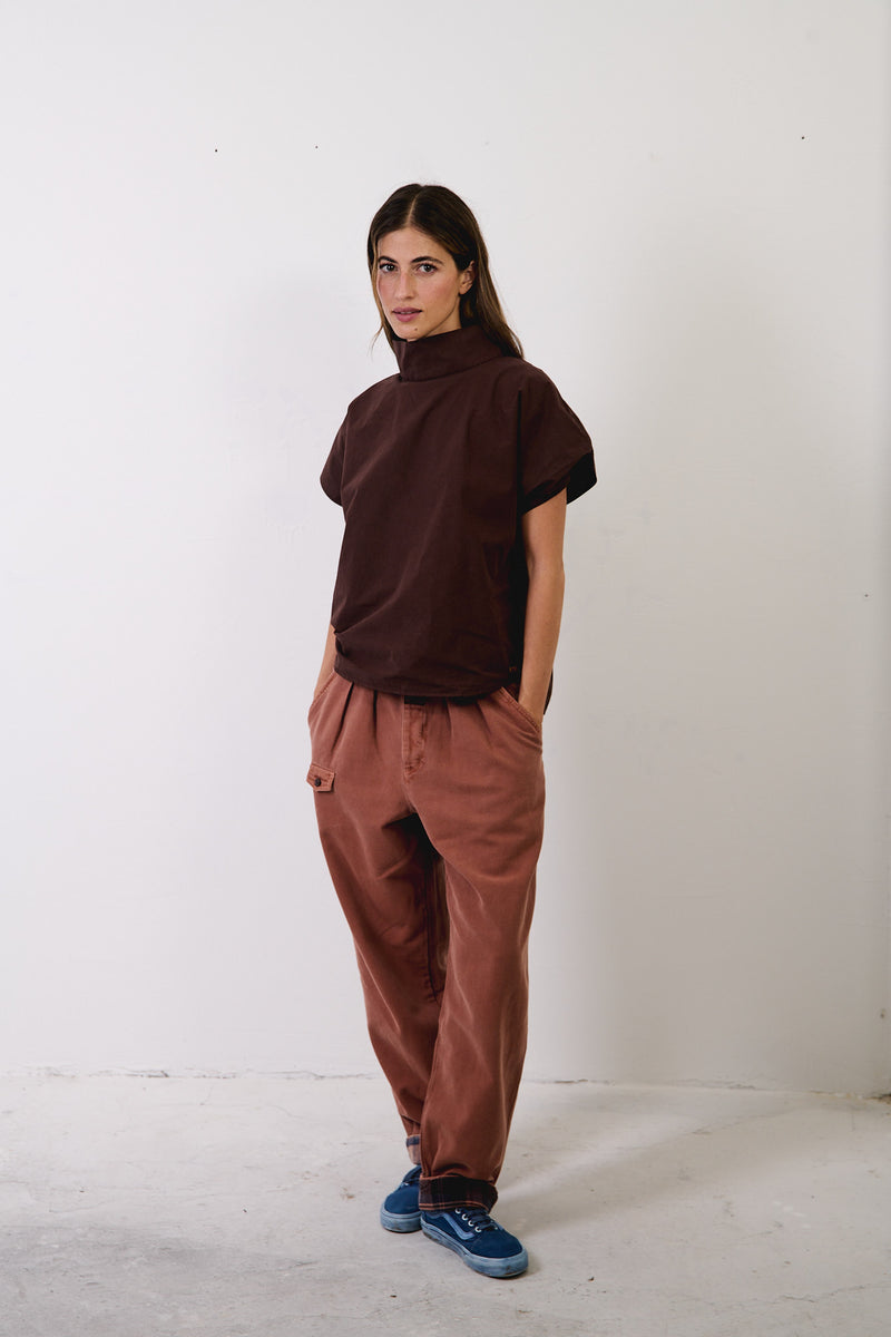 Lucy Cappuccino - Top Boxy Fit