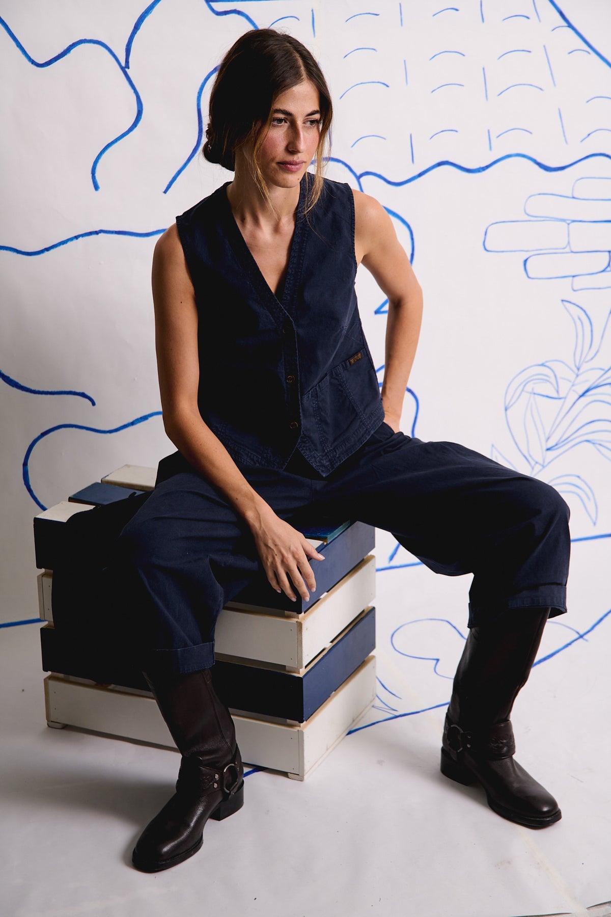 Mathilda Deep Sea - Chaleco Regular Fit