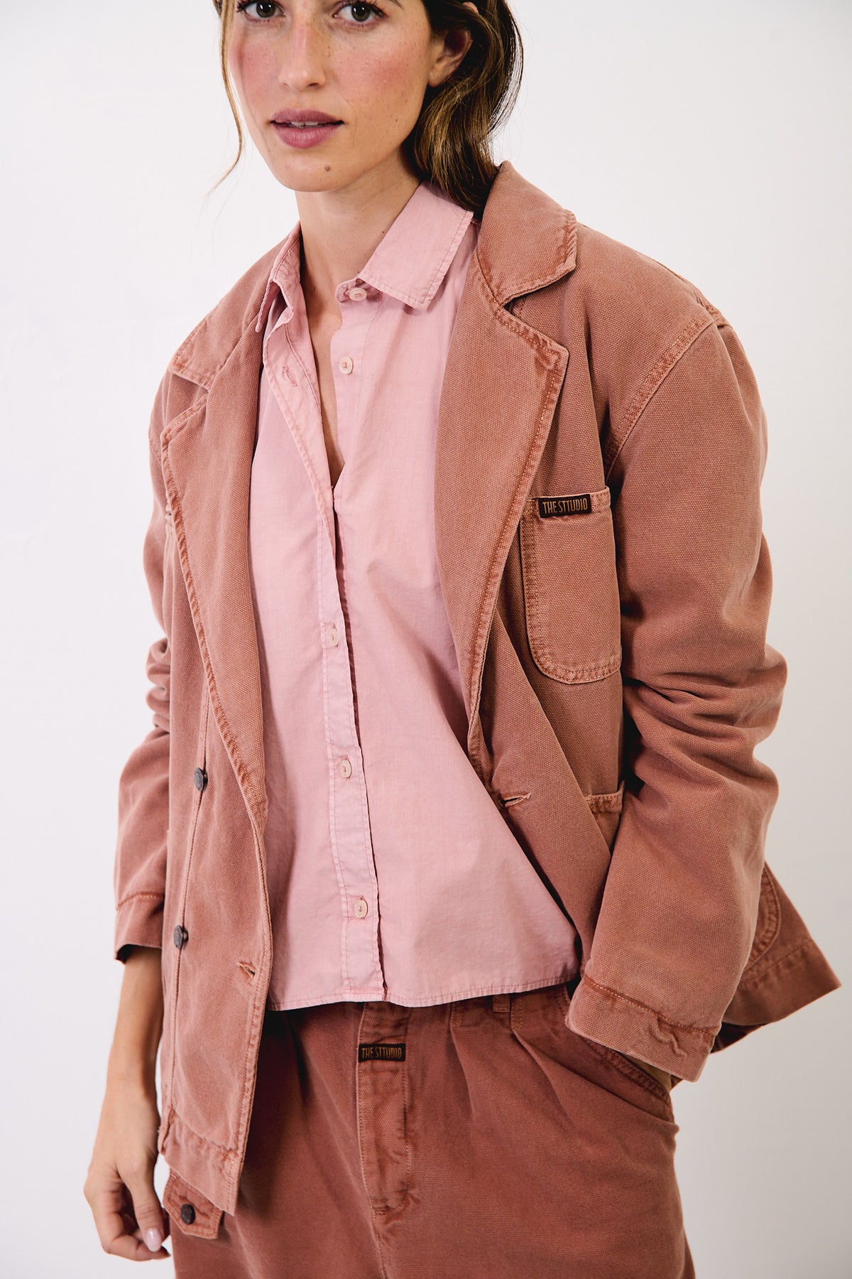 Grace Blush - Camisa boxy fit