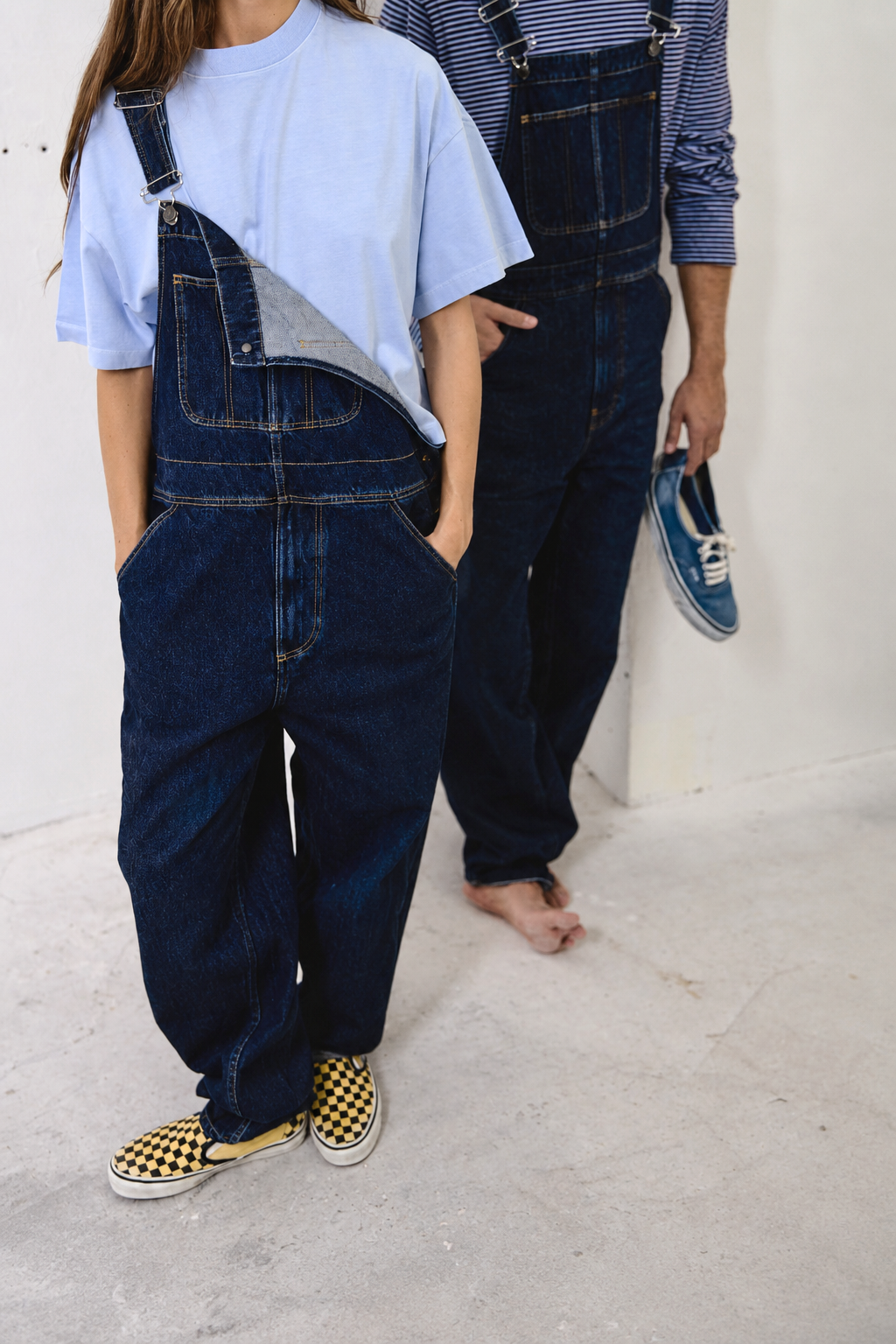 Hugh Dark Indigo - Peto Vaquero Unisex Relaxed Fit