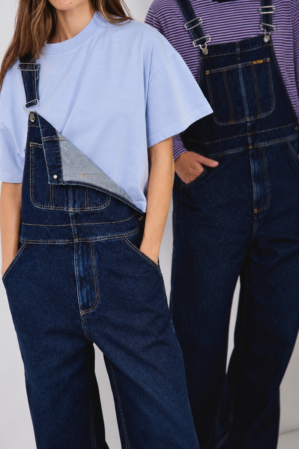 Hugh Dark Indigo - Peto Vaquero Unisex Relaxed Fit