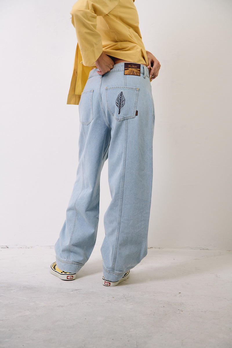 Molly Light Indigo - Pantalón tipo Barrel