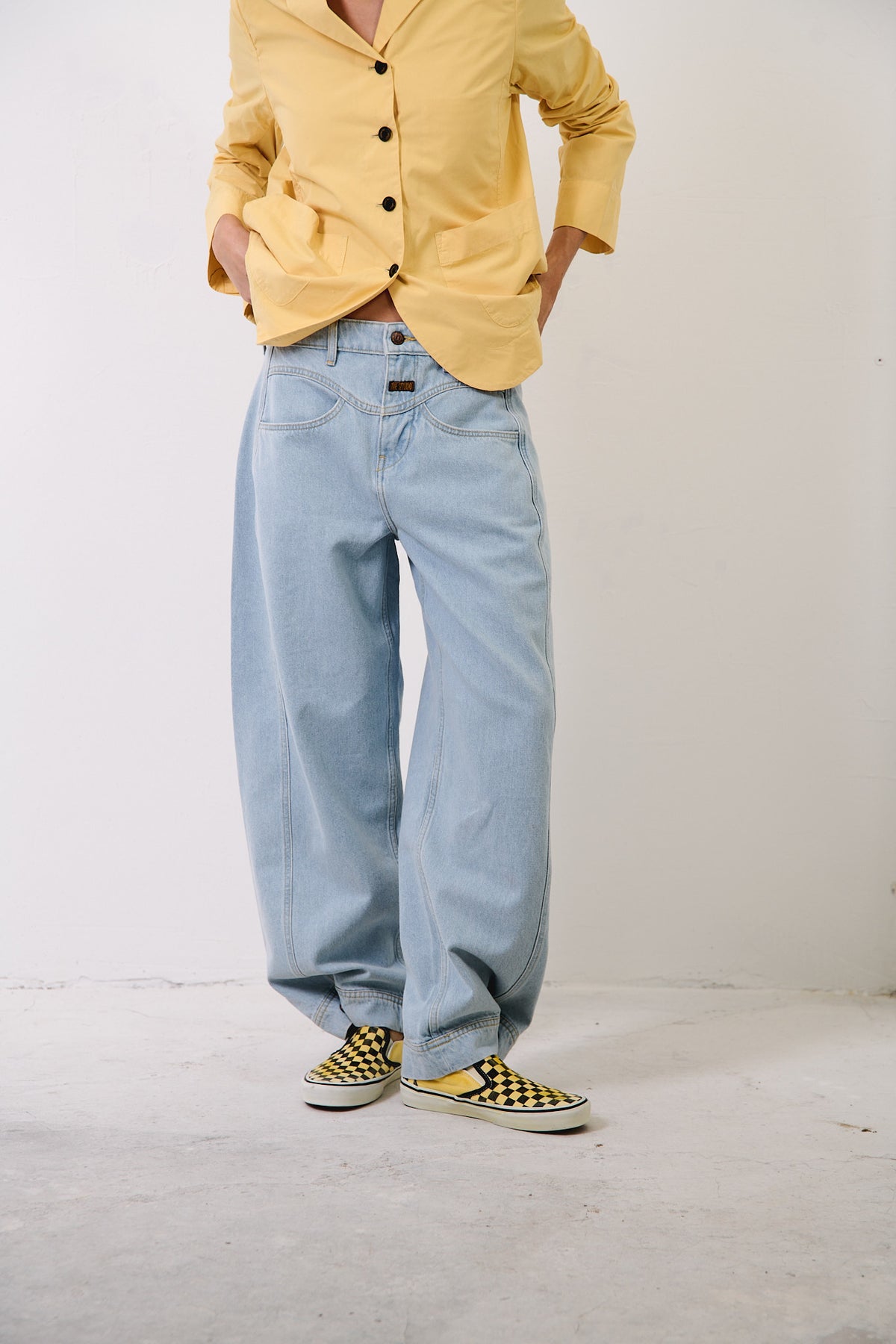 Molly Light Indigo - Pantalón tipo Barrel
