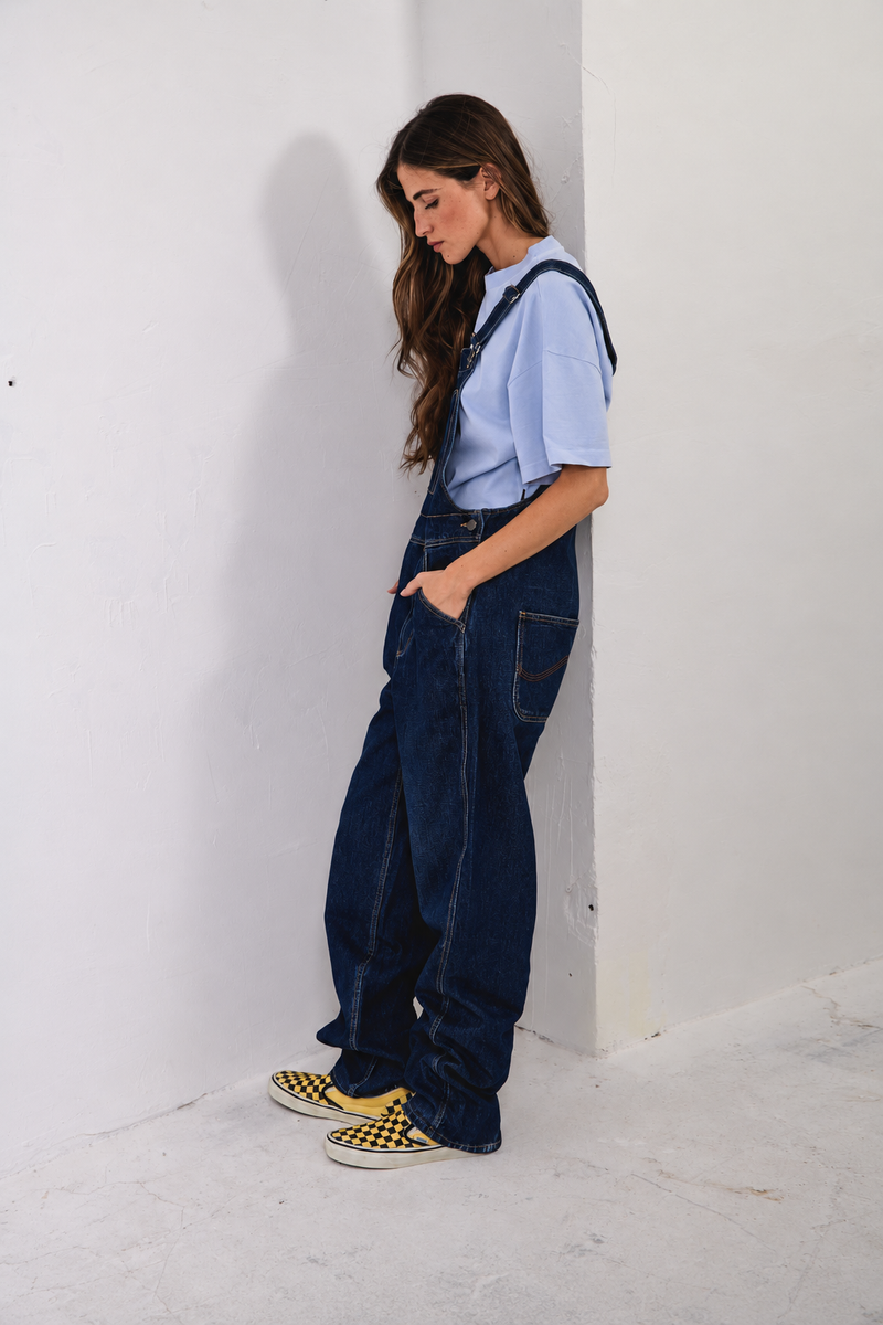Hugh Dark Indigo - Peto Vaquero Unisex Relaxed Fit