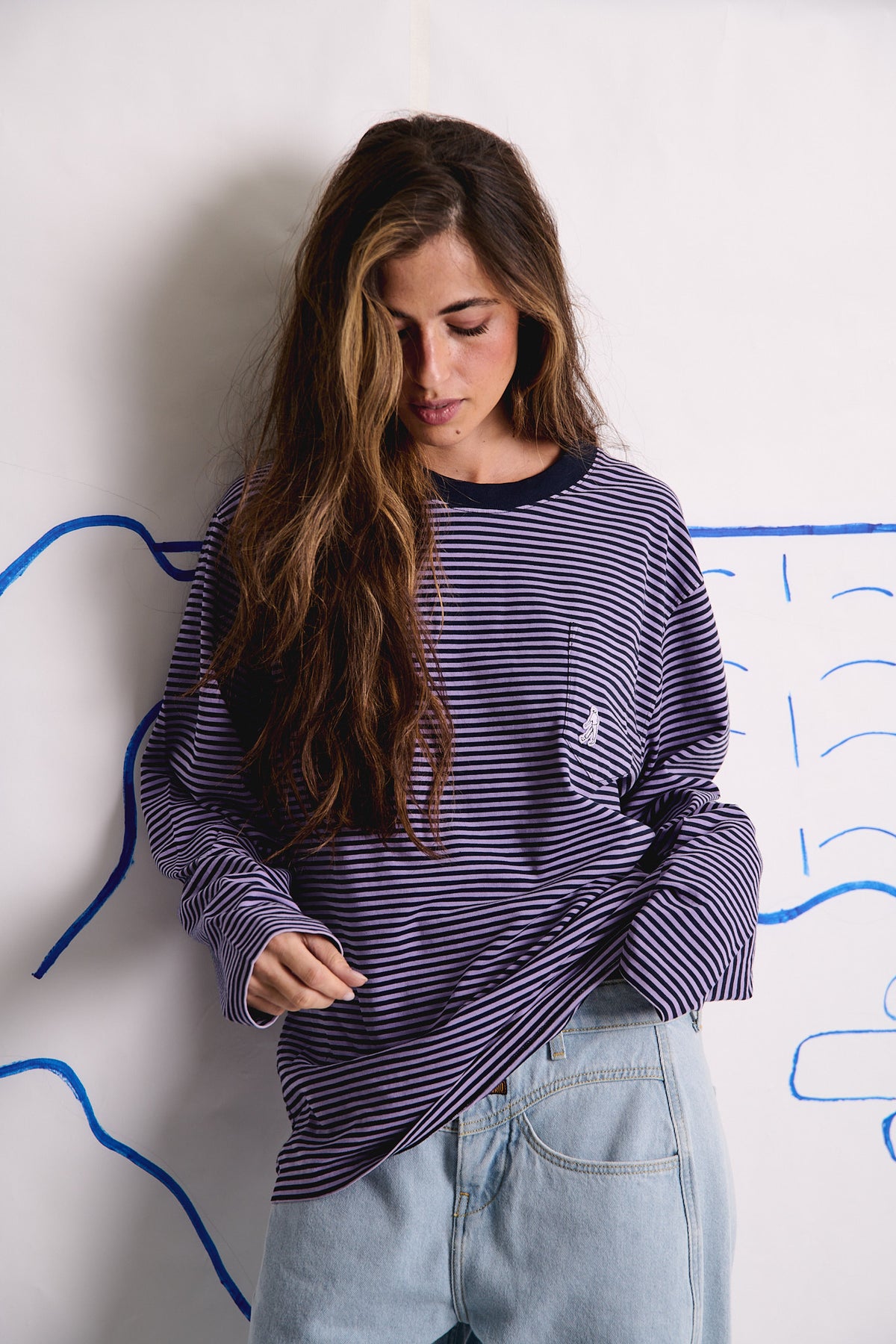 Pierce Stripes - Regular Fit Long Sleeve T-Shirt