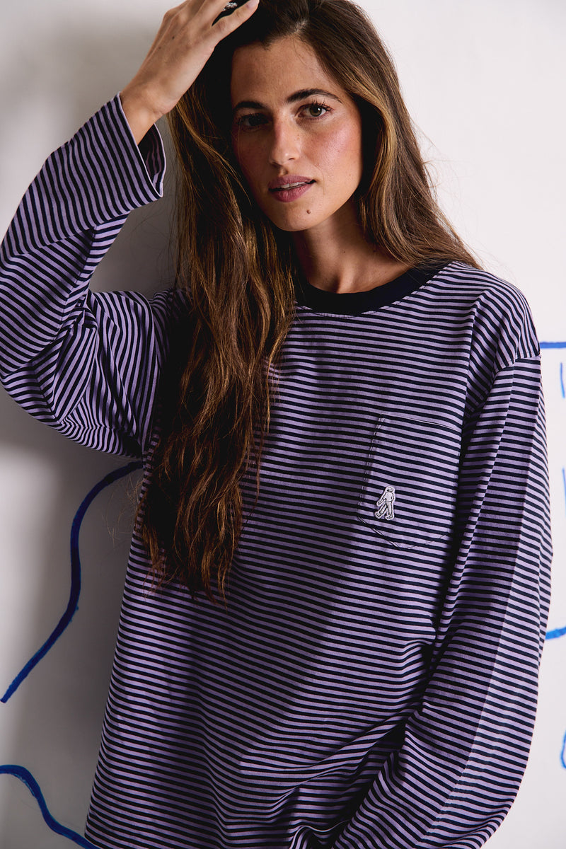 Pierce Stripes - Regular Fit Long Sleeve T-Shirt