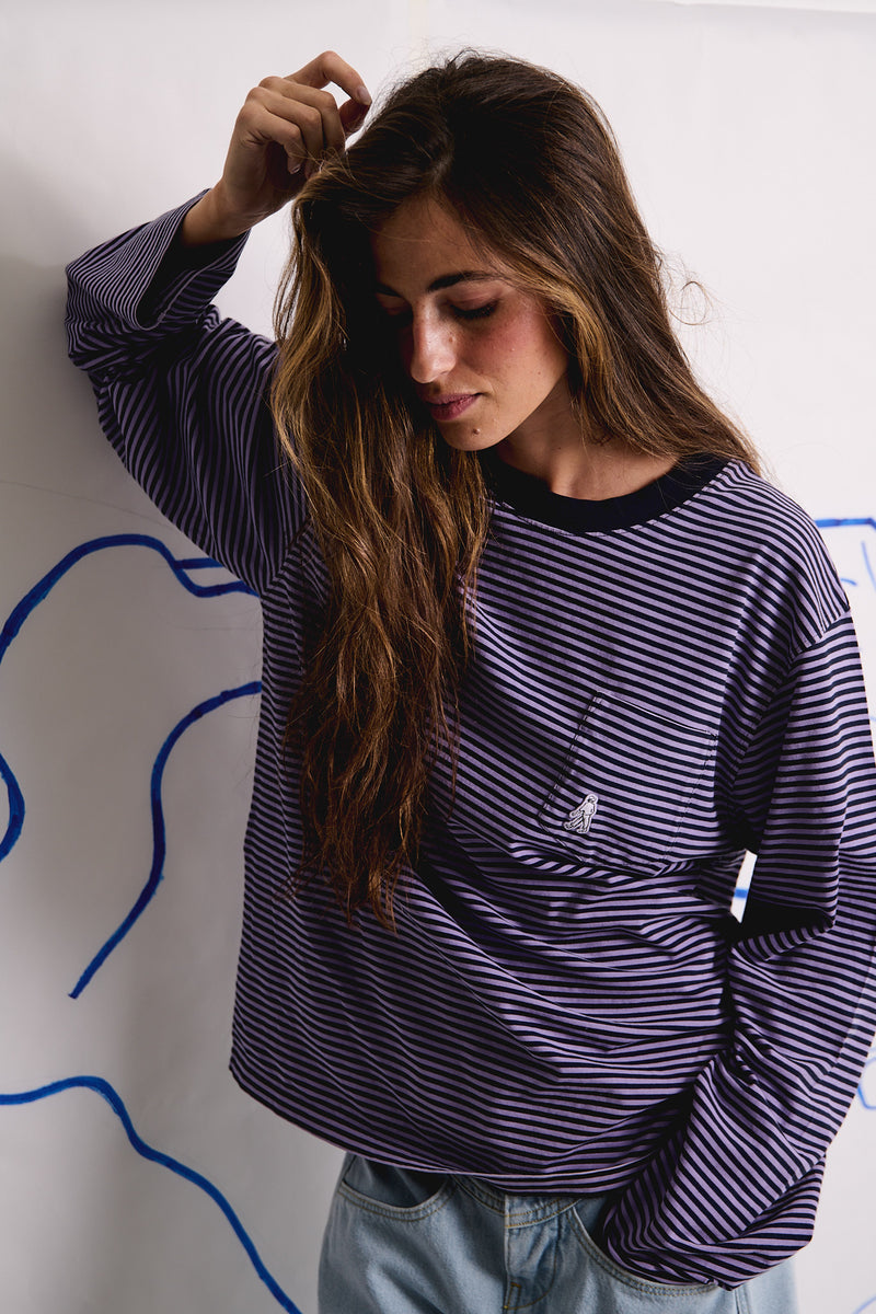 Pierce Stripes - Regular Fit Long Sleeve T-Shirt