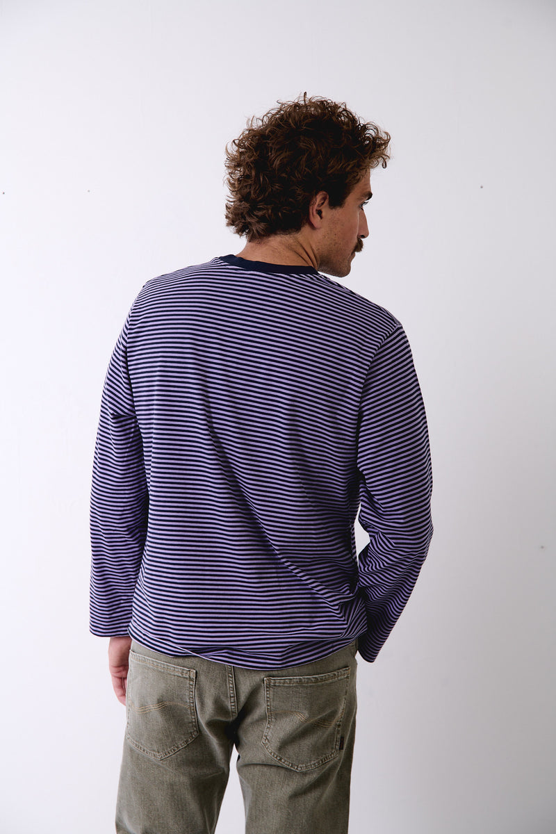 Pierce Stripes - Regular Fit Long Sleeve T-Shirt