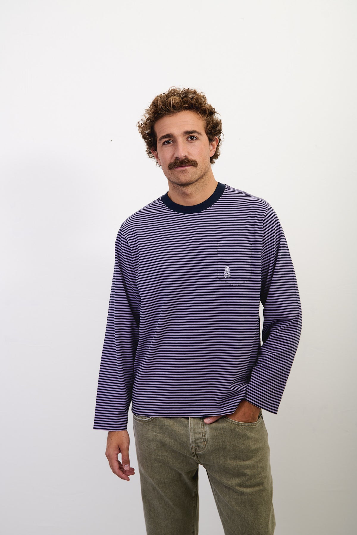 Pierce Stripes - Regular Fit Long Sleeve T-Shirt