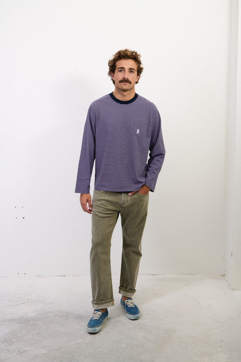 Pierce Stripes - Regular Fit Long Sleeve T-Shirt