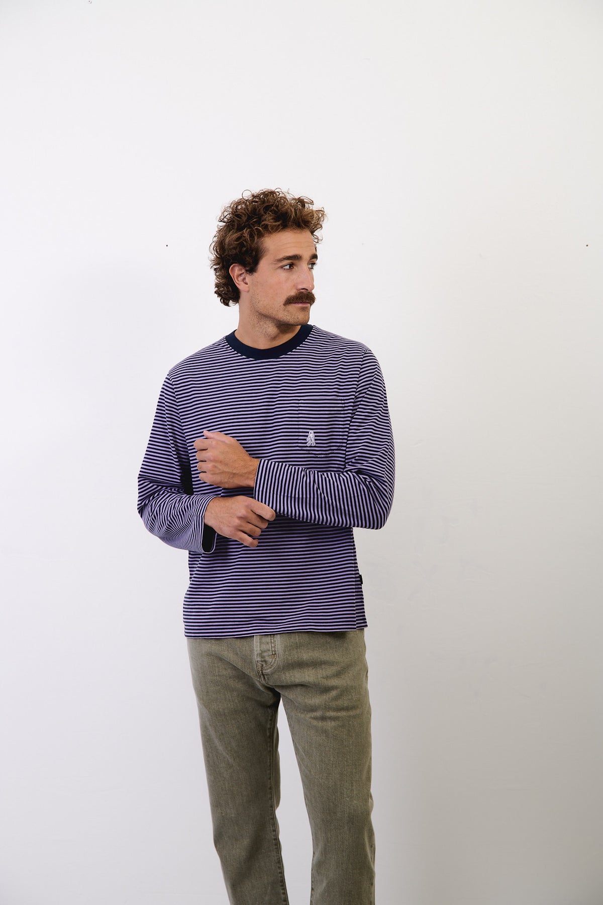 Pierce Stripes - Regular Fit Long Sleeve T-Shirt