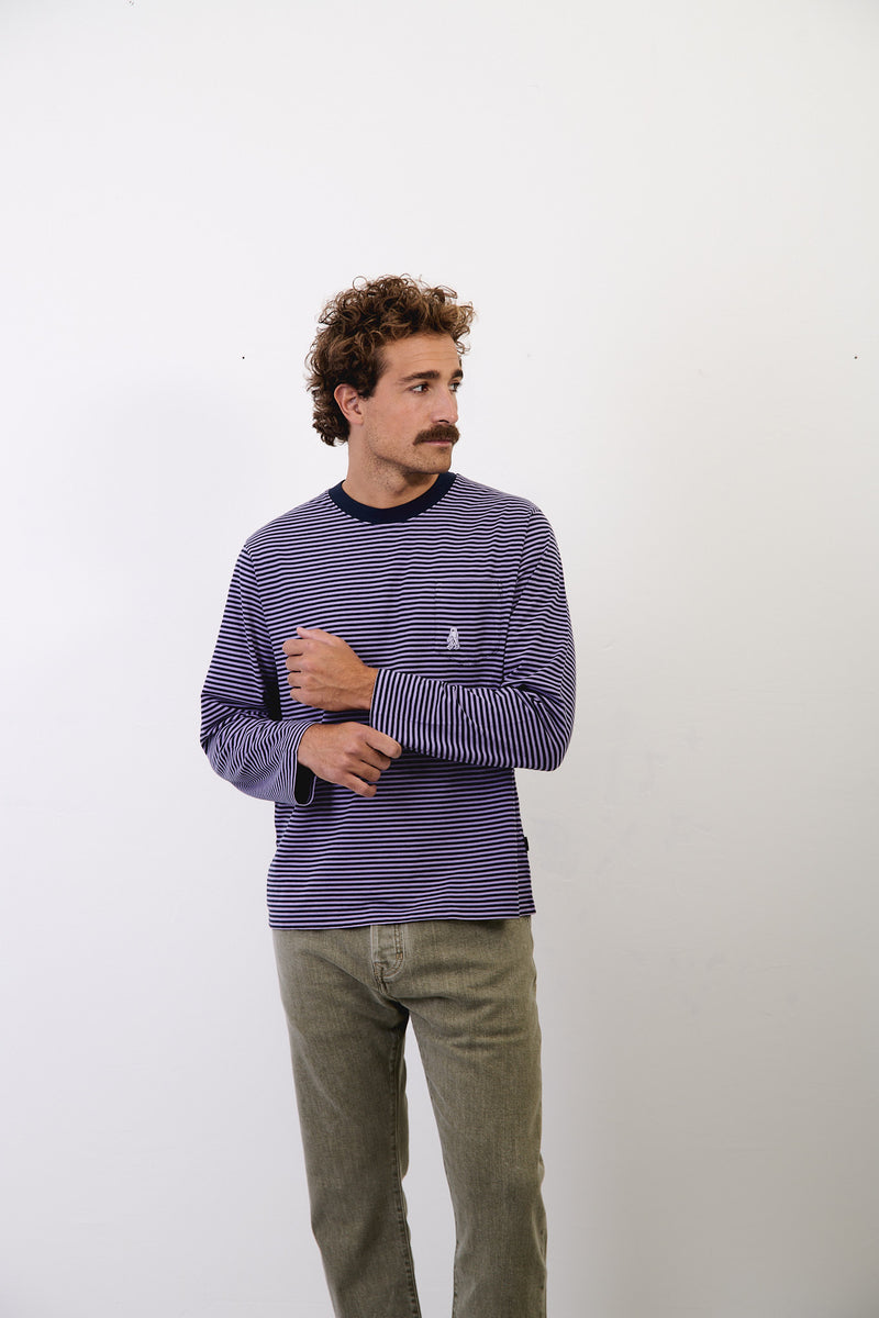 Pierce Stripes - Regular Fit Long Sleeve T-Shirt