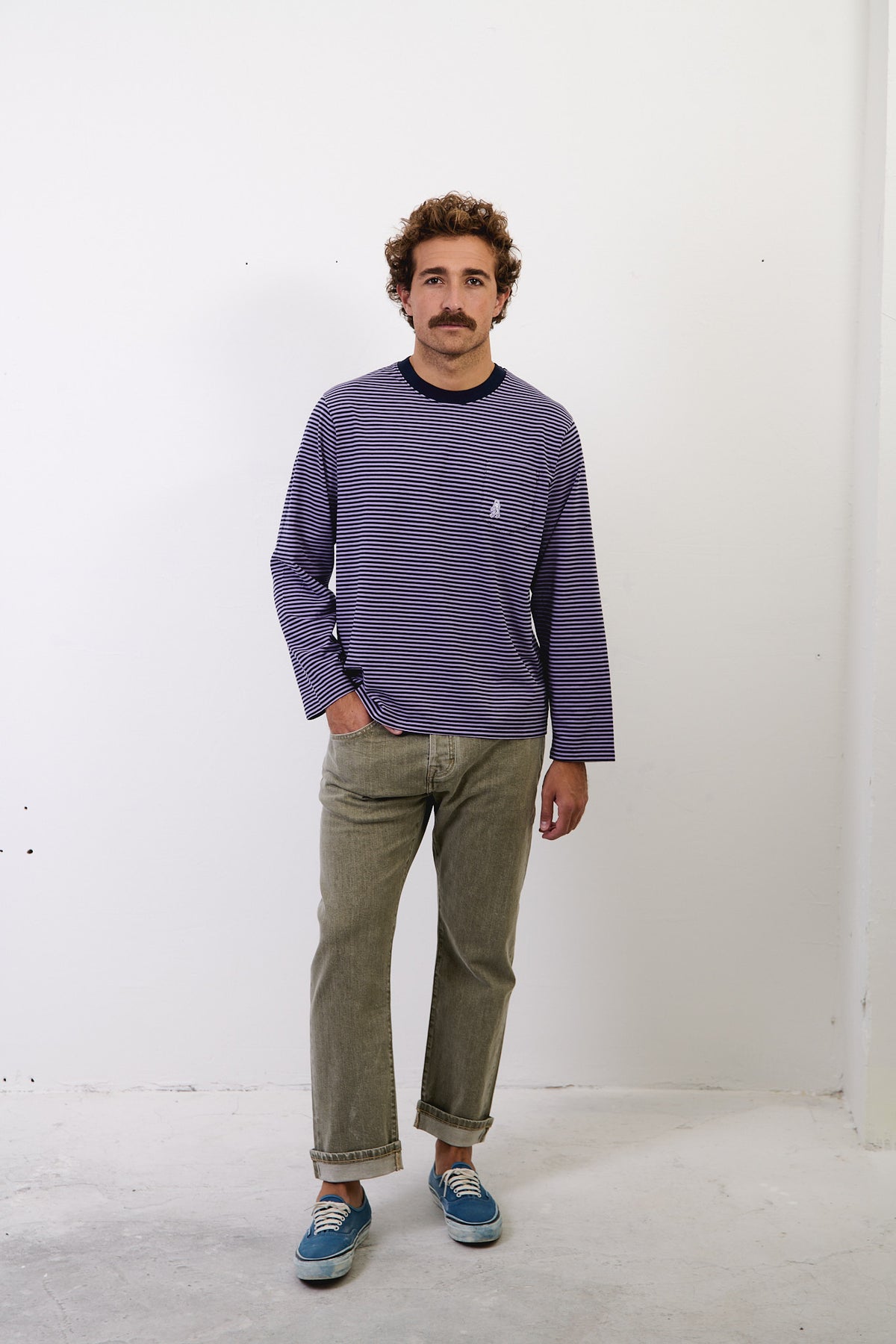 Pierce Stripes - Regular Fit Long Sleeve T-Shirt