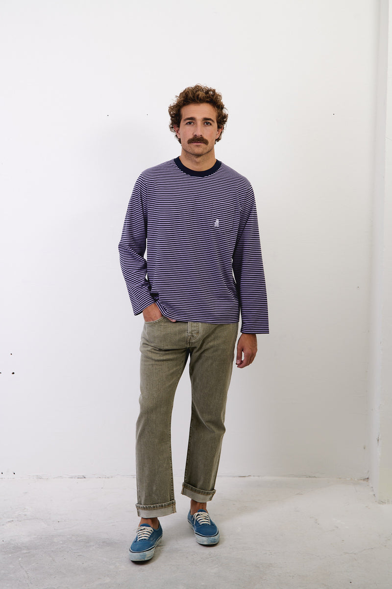 Pierce Stripes - Regular Fit Long Sleeve T-Shirt