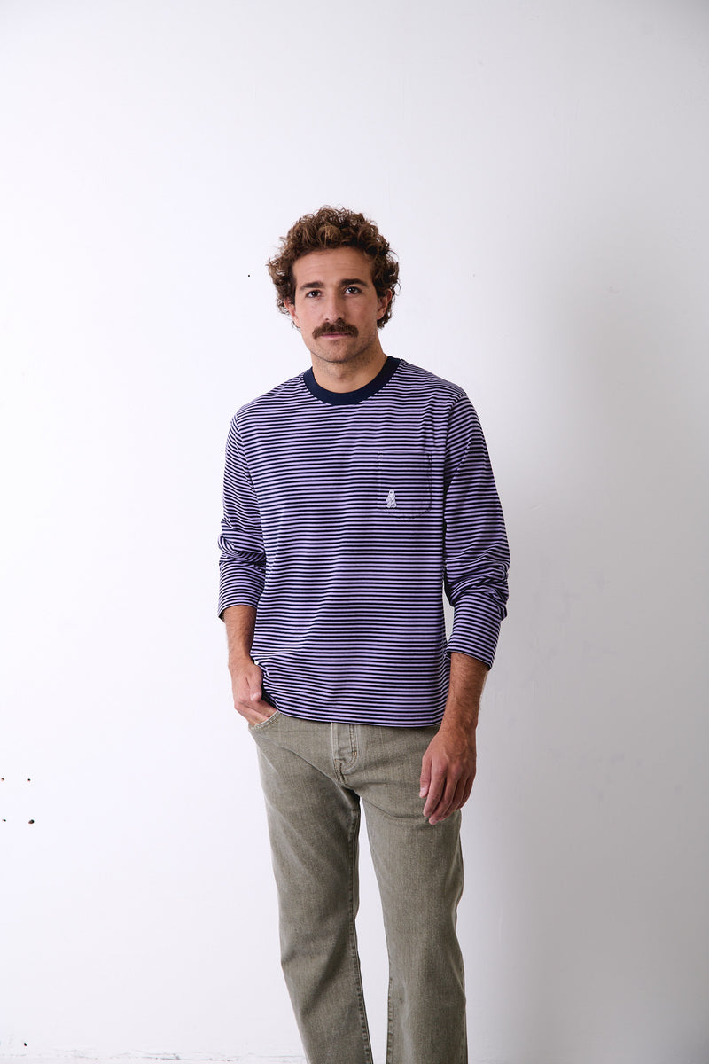 Pierce Stripes - Regular Fit Long Sleeve T-Shirt