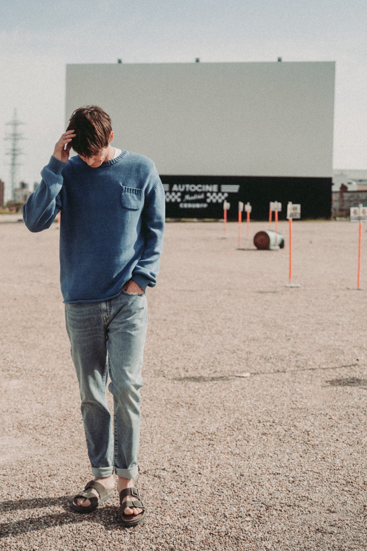 Rennet Mid Indigo - Crewneck Relaxed Fit Jumper