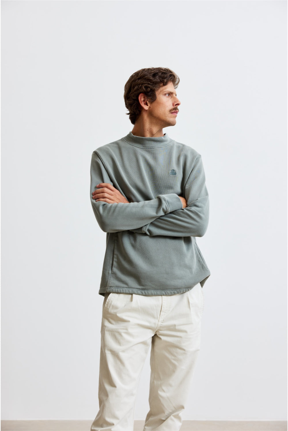 Ringo - Perkins Collar Relaxed Fit Sweatshirt