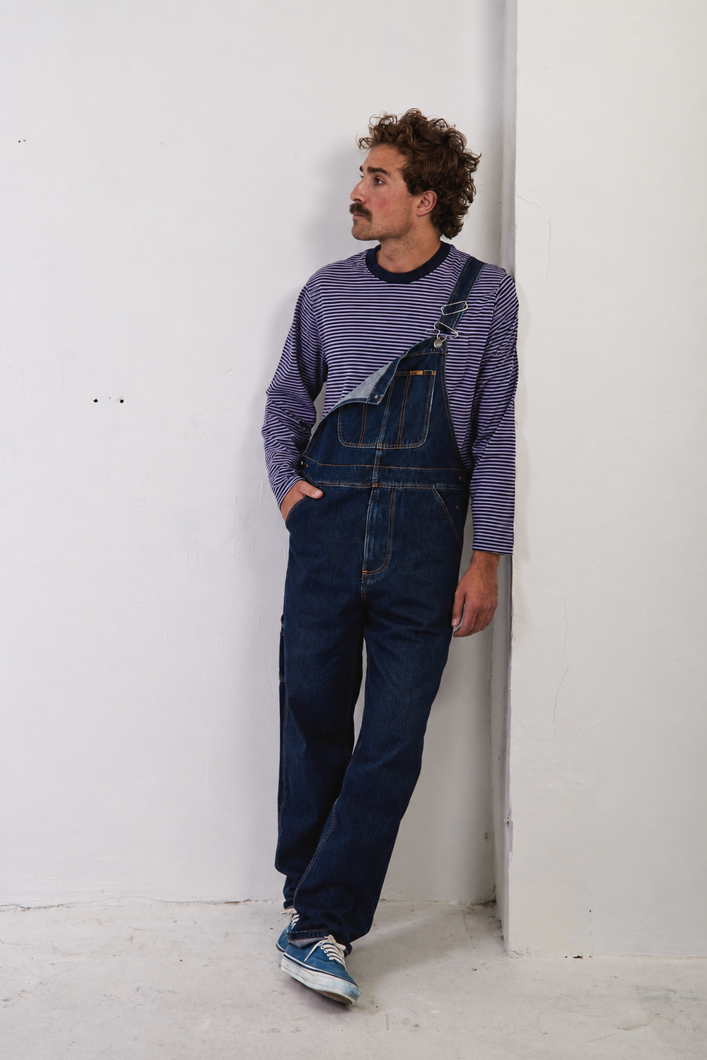 Hugh Dark Indigo - Peto Vaquero Unisex Relaxed Fit
