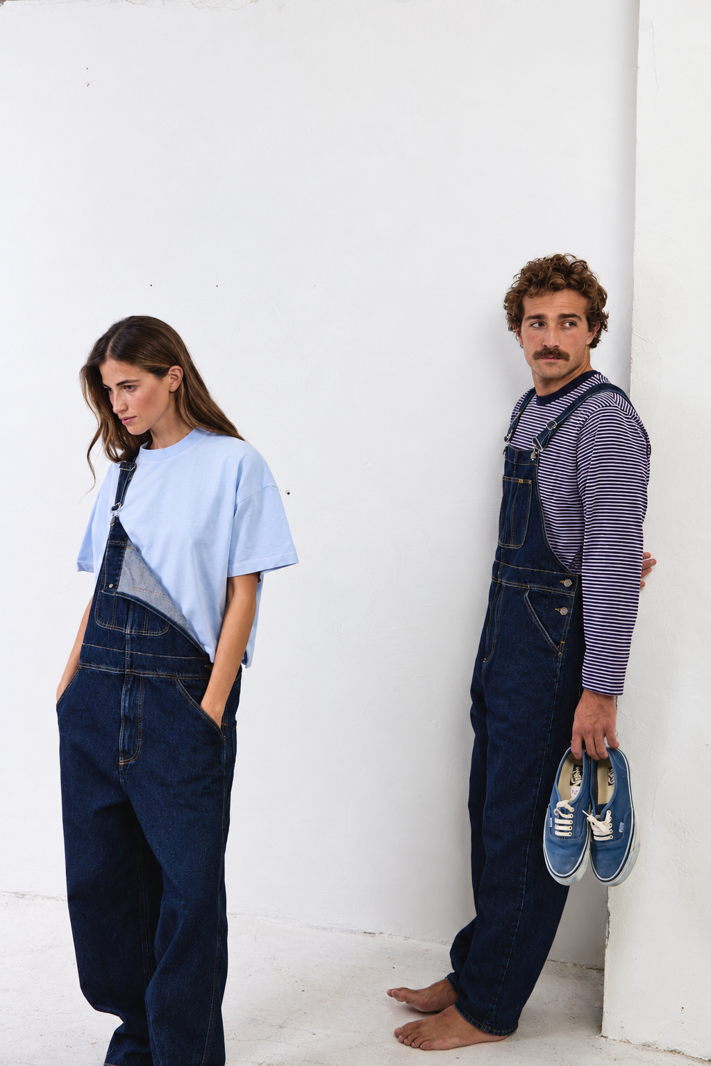 Hugh Dark Indigo - Peto Vaquero Unisex Relaxed Fit