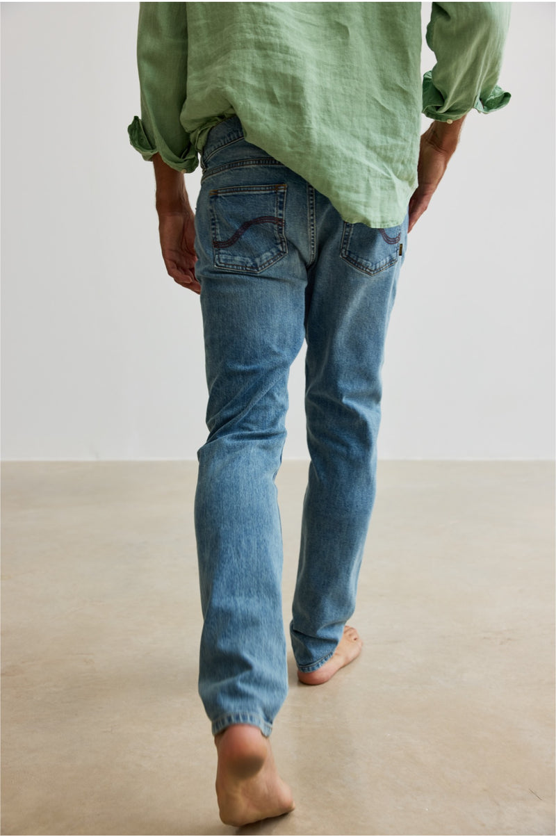 Simon - Denim Slim Fit Cut Pant