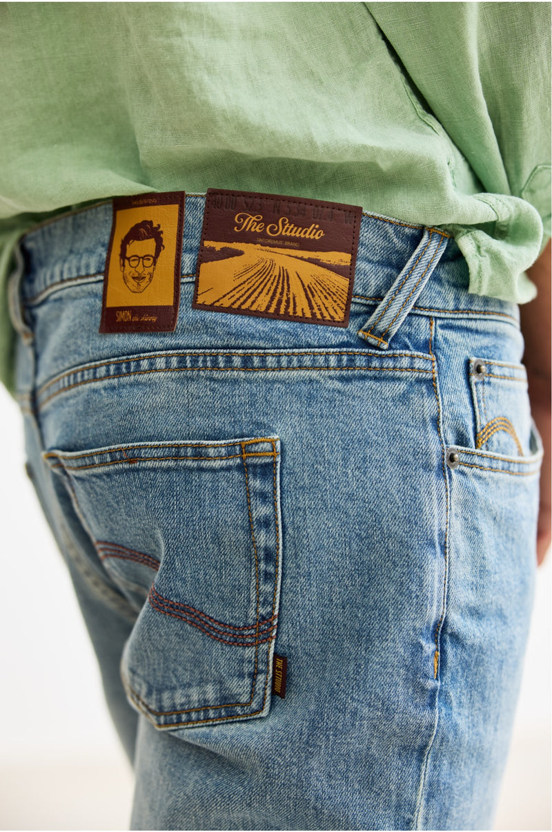 Simon - Denim Slim Fit Cut Pant