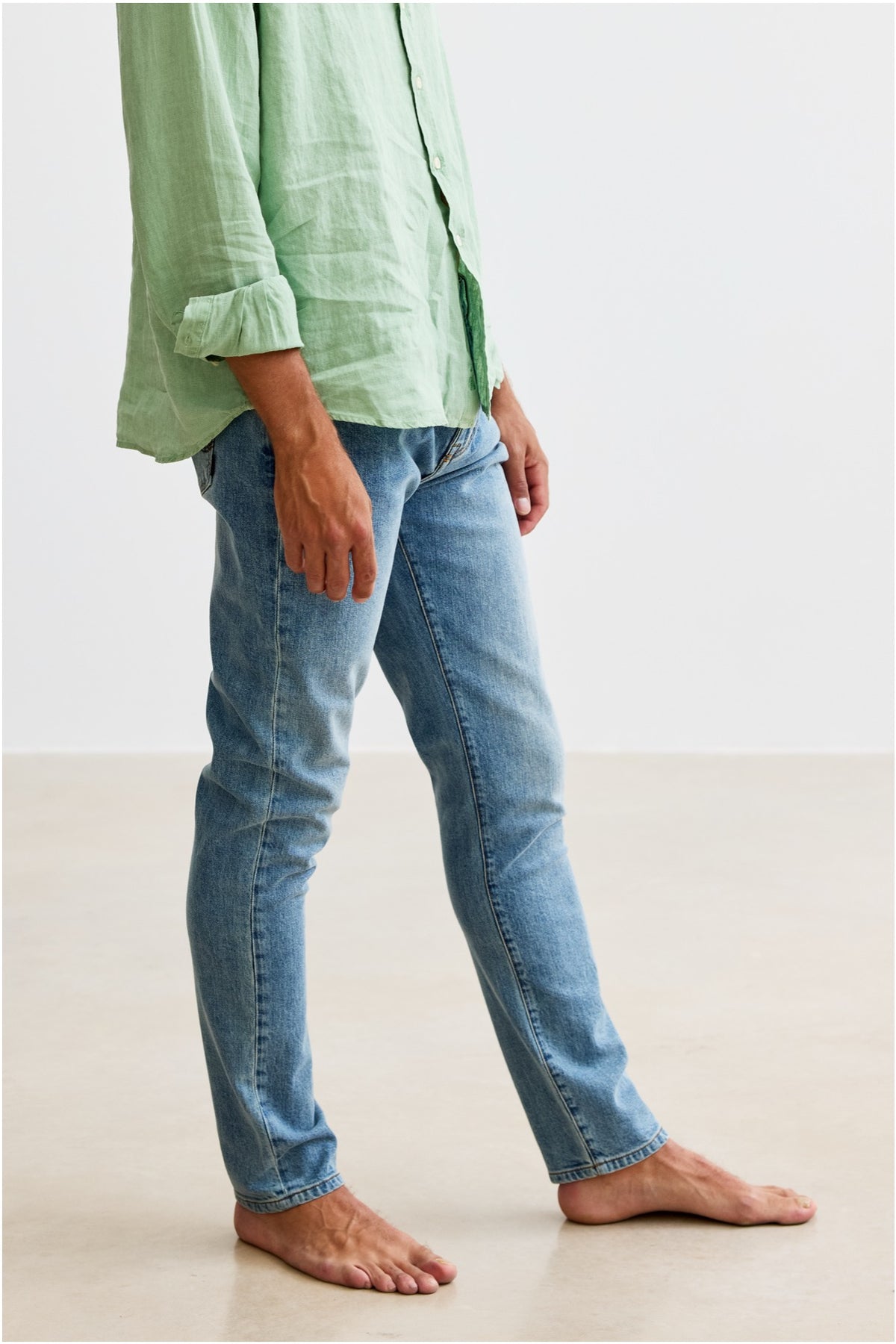 Simon - Denim Slim Fit Cut Pant