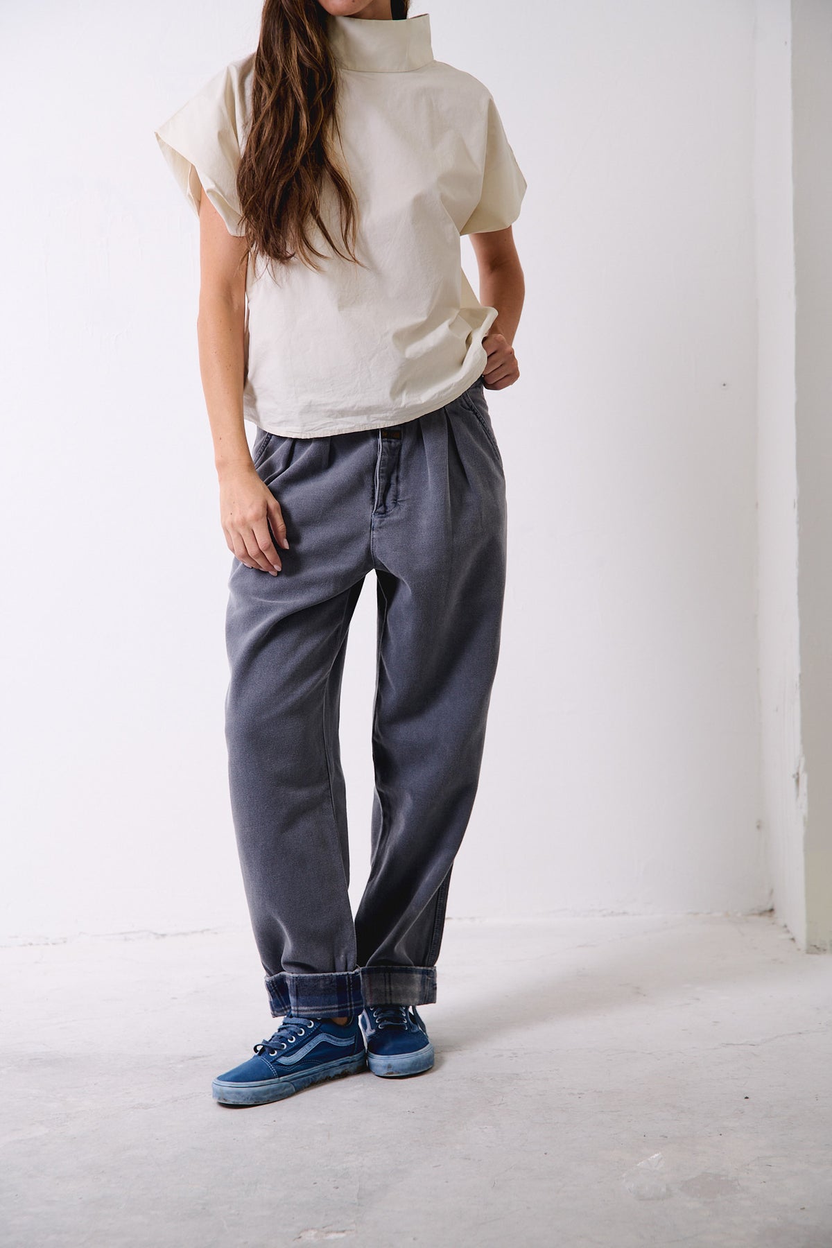 Streep Halo Blue - Pantalón High Waist