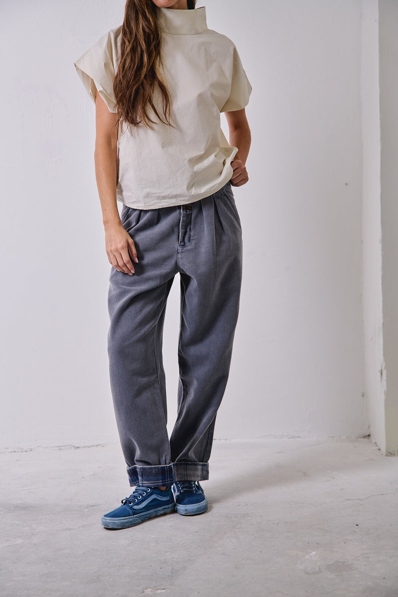 Streep Halo Blue - Pantalón High Waist
