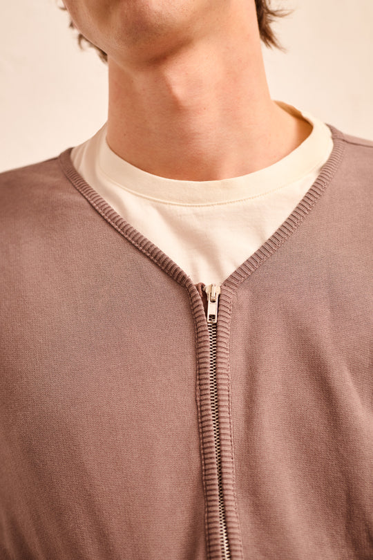 Pete - Zip-through Relaxed Fit Sweatshirt