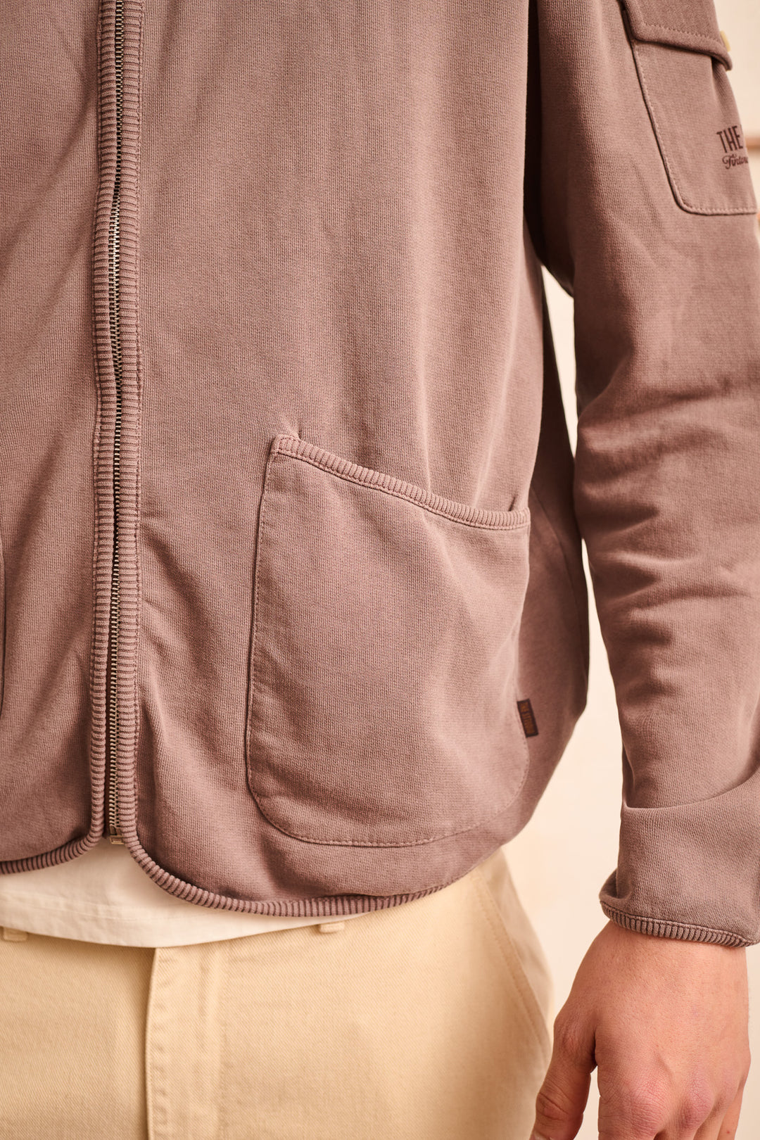 Pete - Zip-through Relaxed Fit Sweatshirt