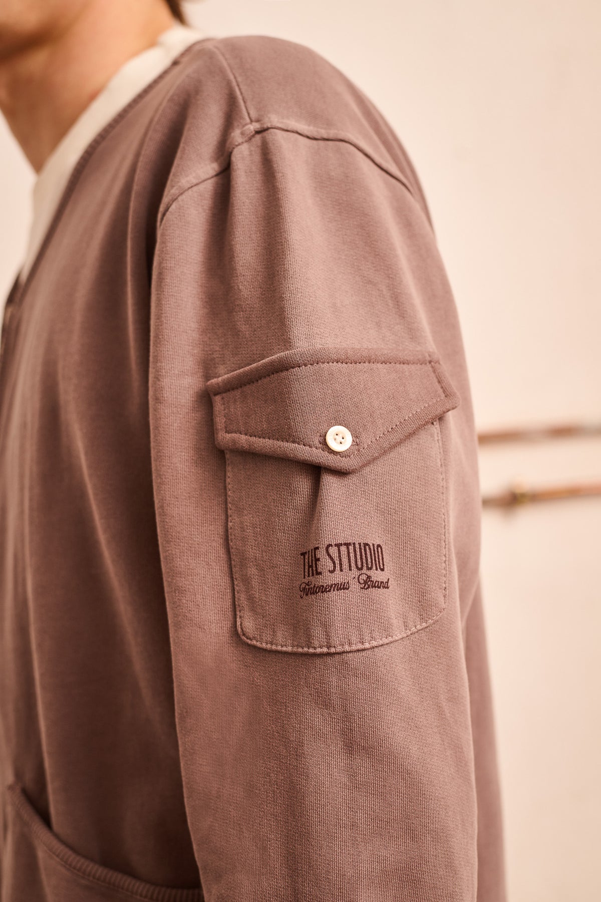 Pete - Zip-through Relaxed Fit Sweatshirt