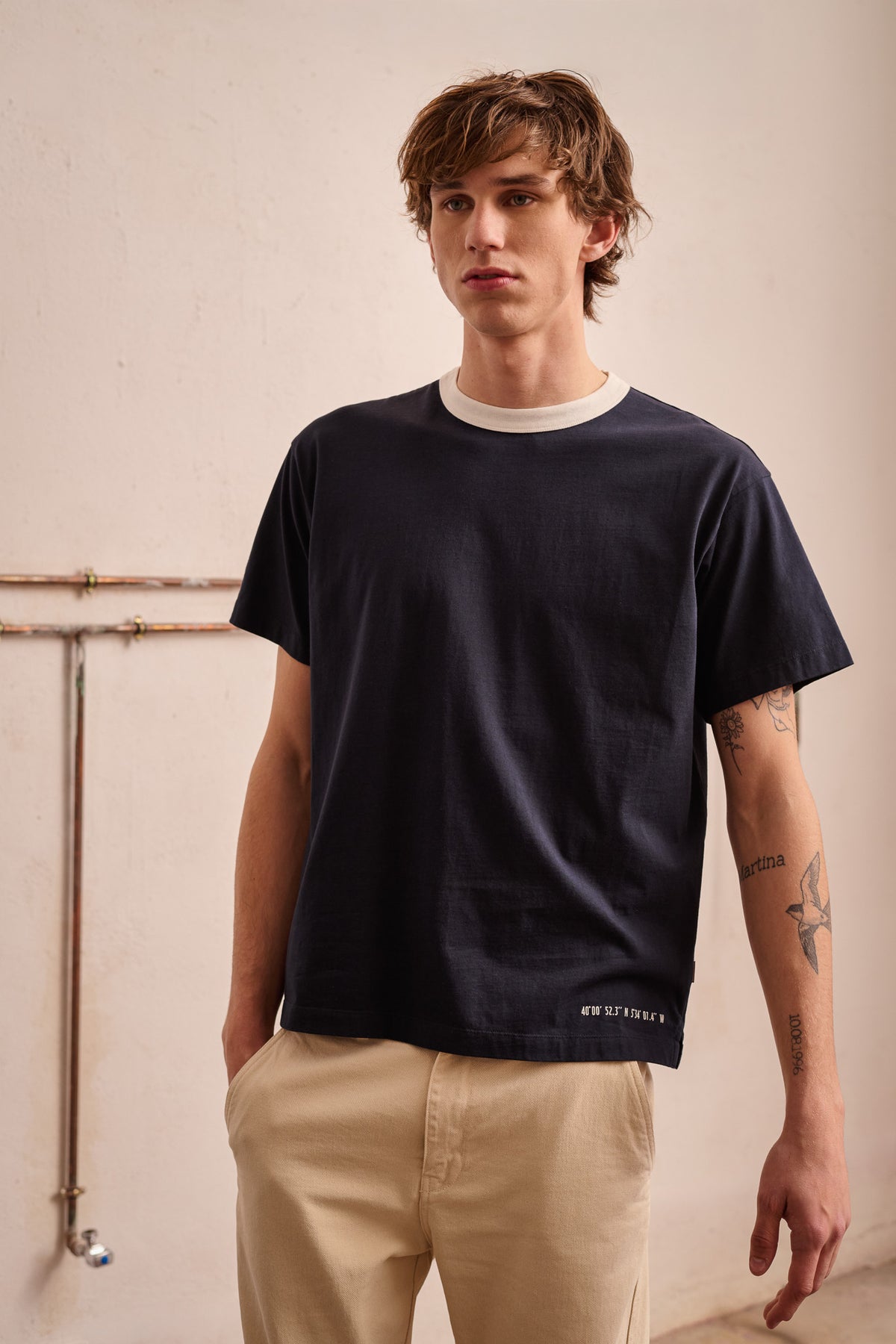 Henry Coordinates - Regular Fit Contrast T-Shirt