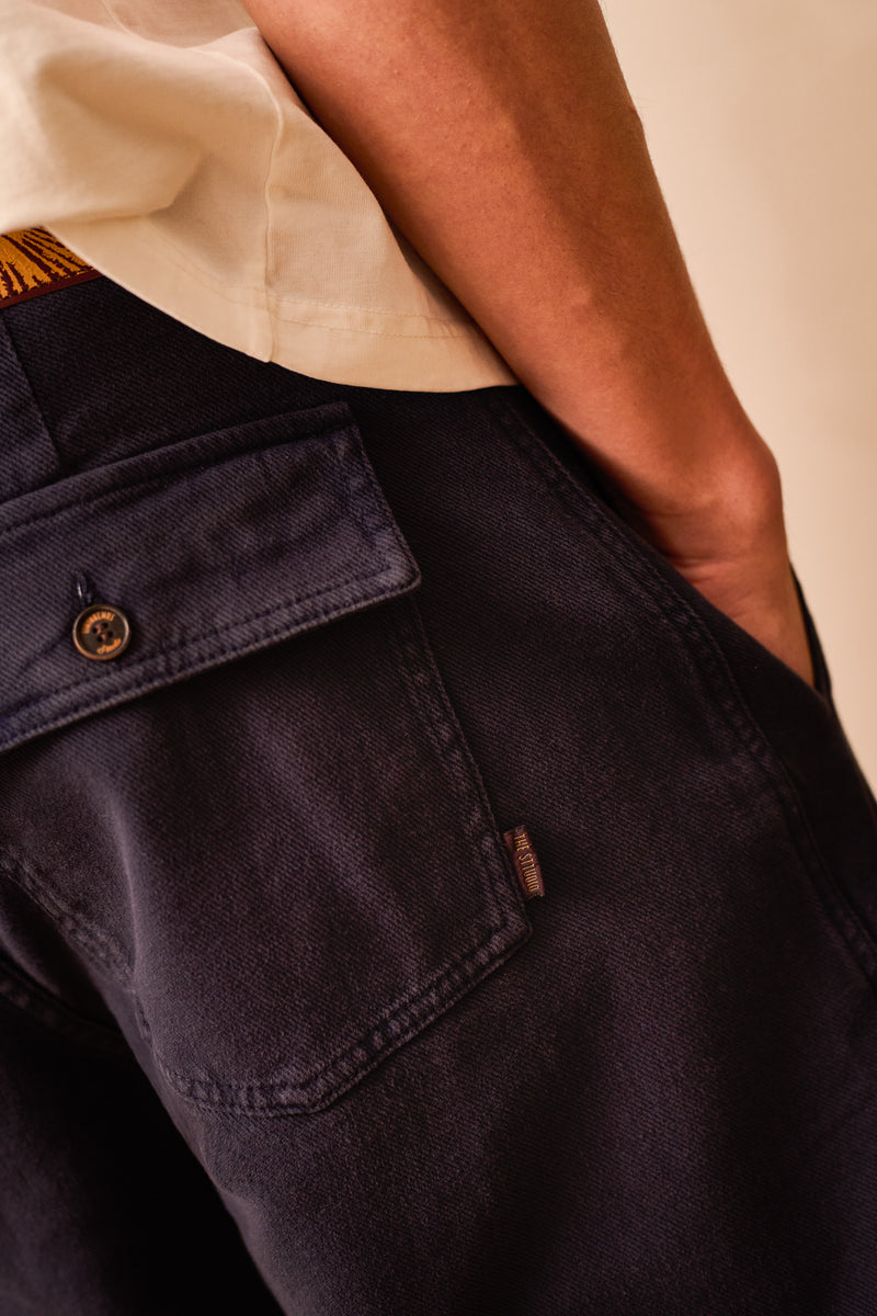 Cosme® - Capri Chino Style Trousers Relaxed-Tapered Cut