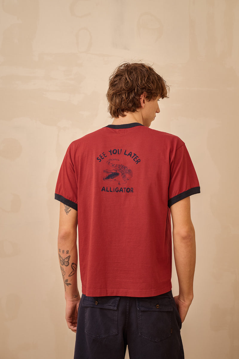 Henry Alligator - Regular Fit Contrast T-Shirt