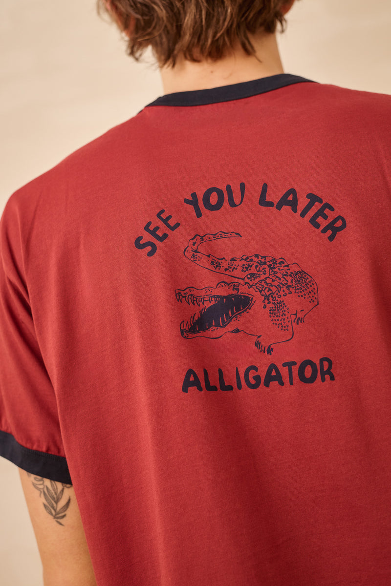 Henry Alligator - Regular Fit Contrast T-Shirt