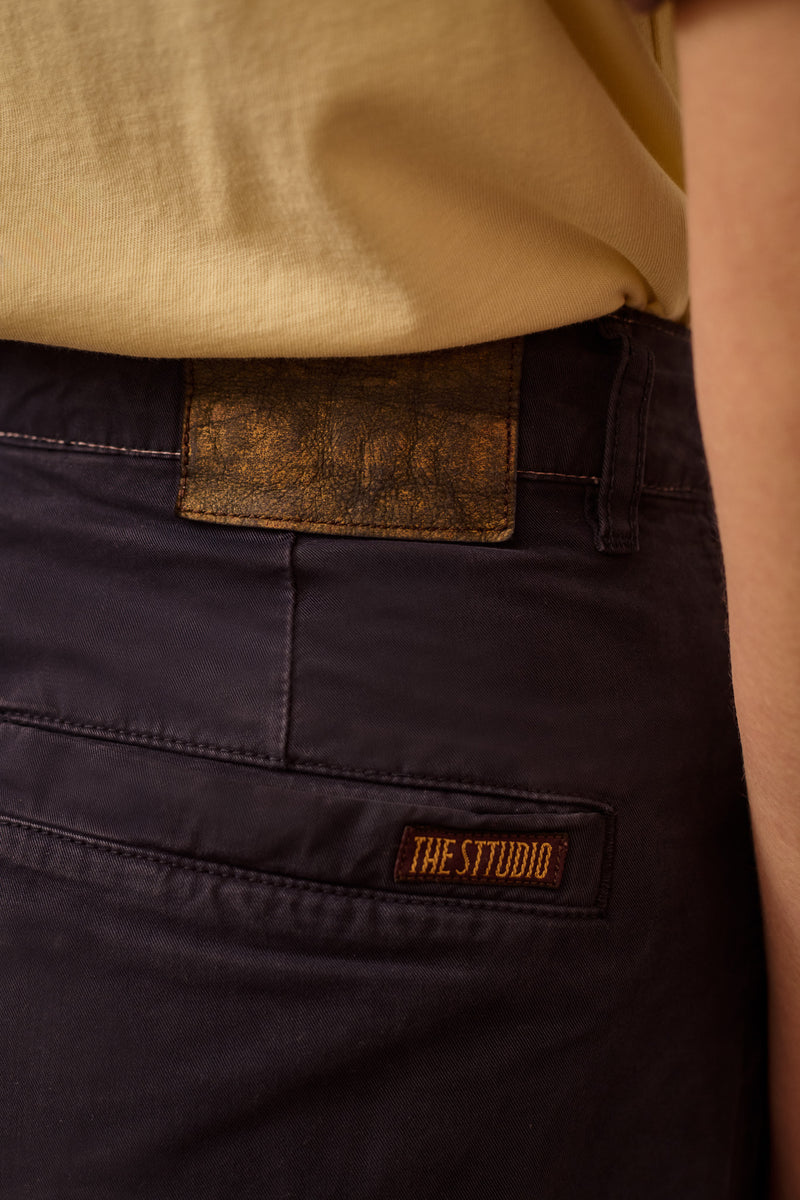 Julieta Marine - Pantalón Tipo Chino Regular Cut